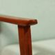 Vintage fauteuil rétro style blue bébé 1970 milieu de siècle modern design fauteuil de salon rénové