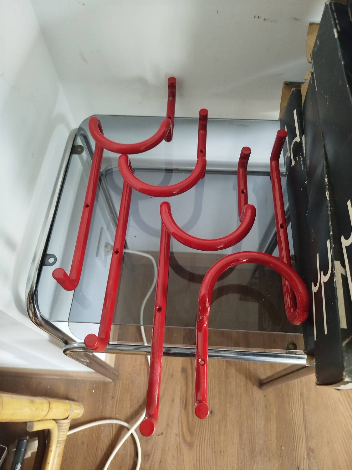 4 patères Taka 3 par Acerbis, Italie 1970-80