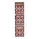Vintage Turkish Oushak Handmade Wool Cotton Pink Kilim Runner  81x327