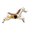 Polychrome wooden merry-go-round horse