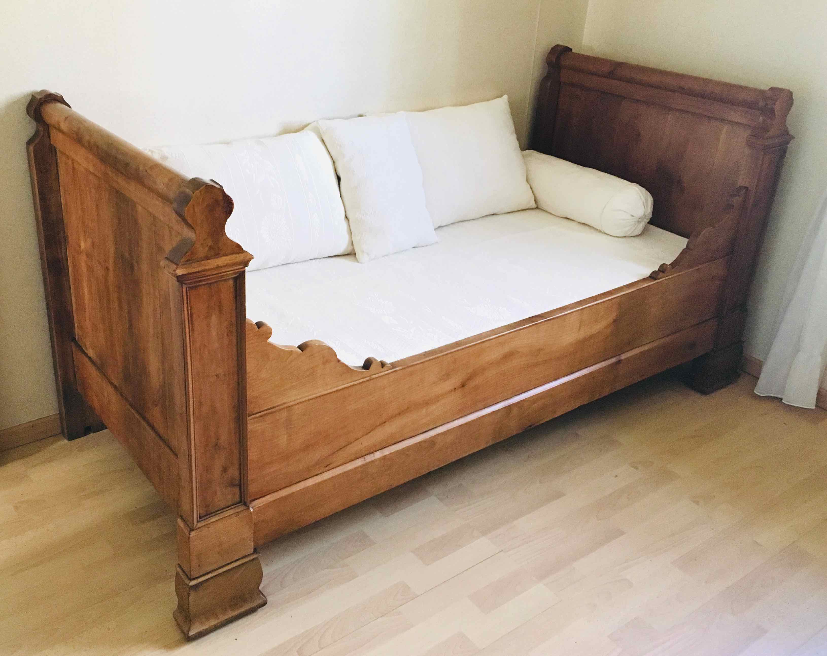Solid cherry boat bed