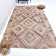 Tapis Kilim Tribal Rouge et Marron 5x9 157x279Cm