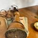 Vintage wooden marine lighthouse lamp