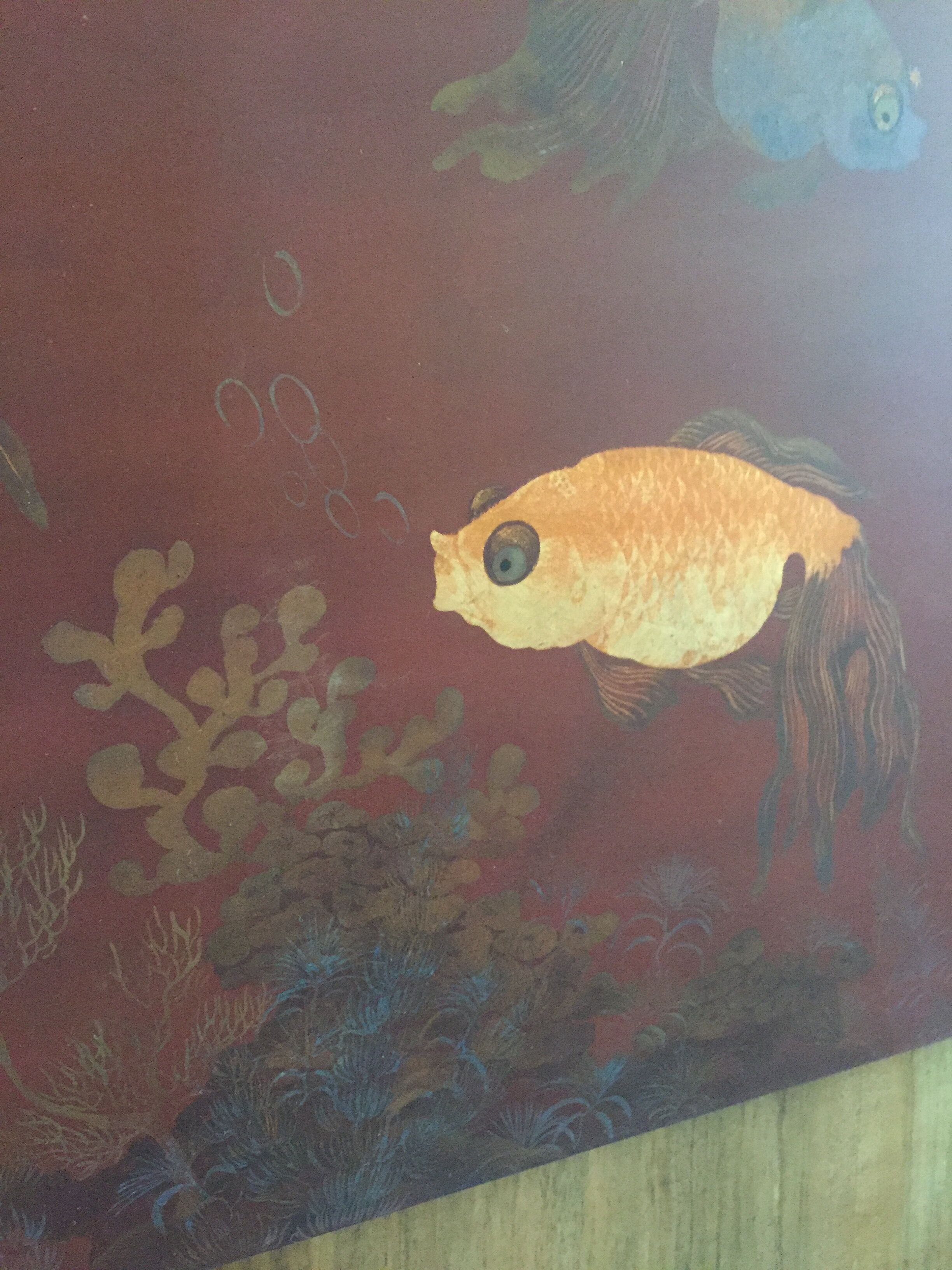 painting metallic painting, Indochina origin, 70s