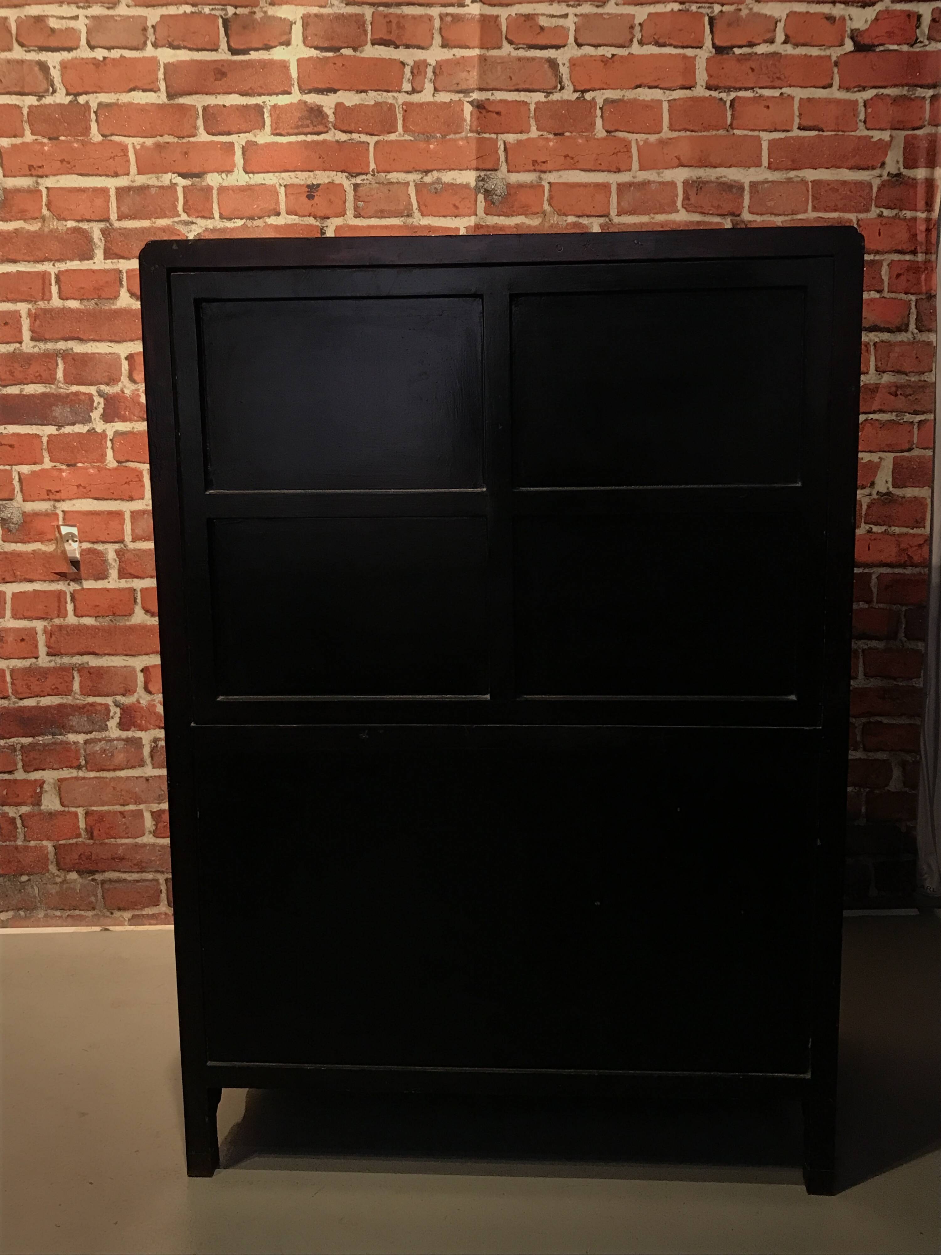 Wardrobe with Asian style patterns