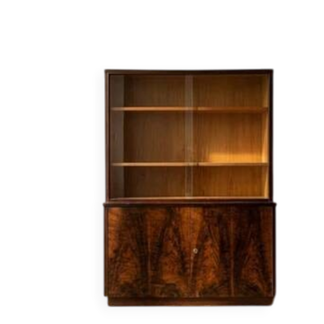 Mid-century modern bookcase by Setona, 1950s Czechoslovakia