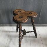 Antique Bobbin Sidetable Plantable 19th Century