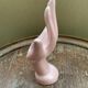 Vase / Iridescent ceramic jewellery holder, pearlescent pink, vintage