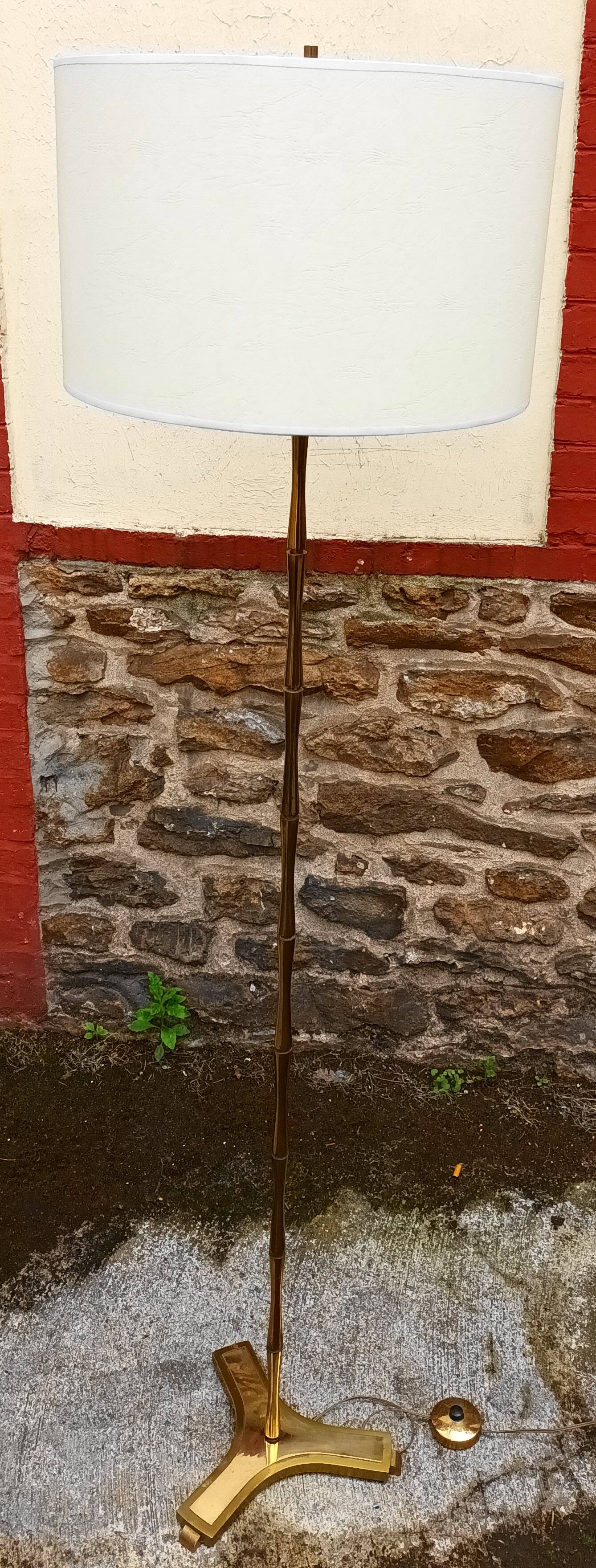 Lampadaire bambou des années 60