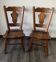 Pair of Brutalist Oak Chairs