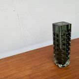 Brutalist bubble glass vase from the mid-century space age by Horst Tüselmann for Ichendorf Glashütte, 1960s.