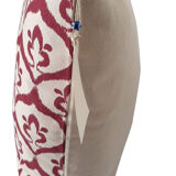 Ottoman cushion cover style ikat beige / garnet - 50 x 50