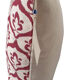 Ottoman cushion cover style ikat beige / garnet - 50 x 50