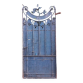 Solid gate, garden iron, H227x110cm, old, exterior door