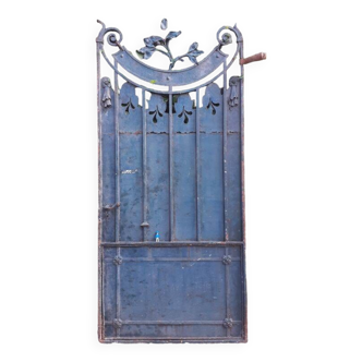 Solid gate, garden iron, H227x110cm, old, exterior door