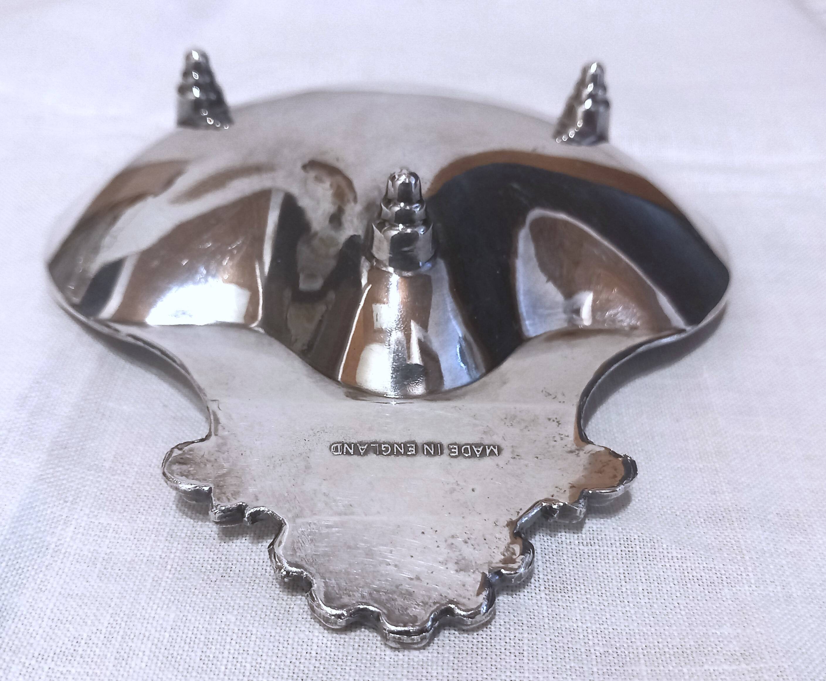 Silver-plated shell / St-Jacques catchall / Silver-plated