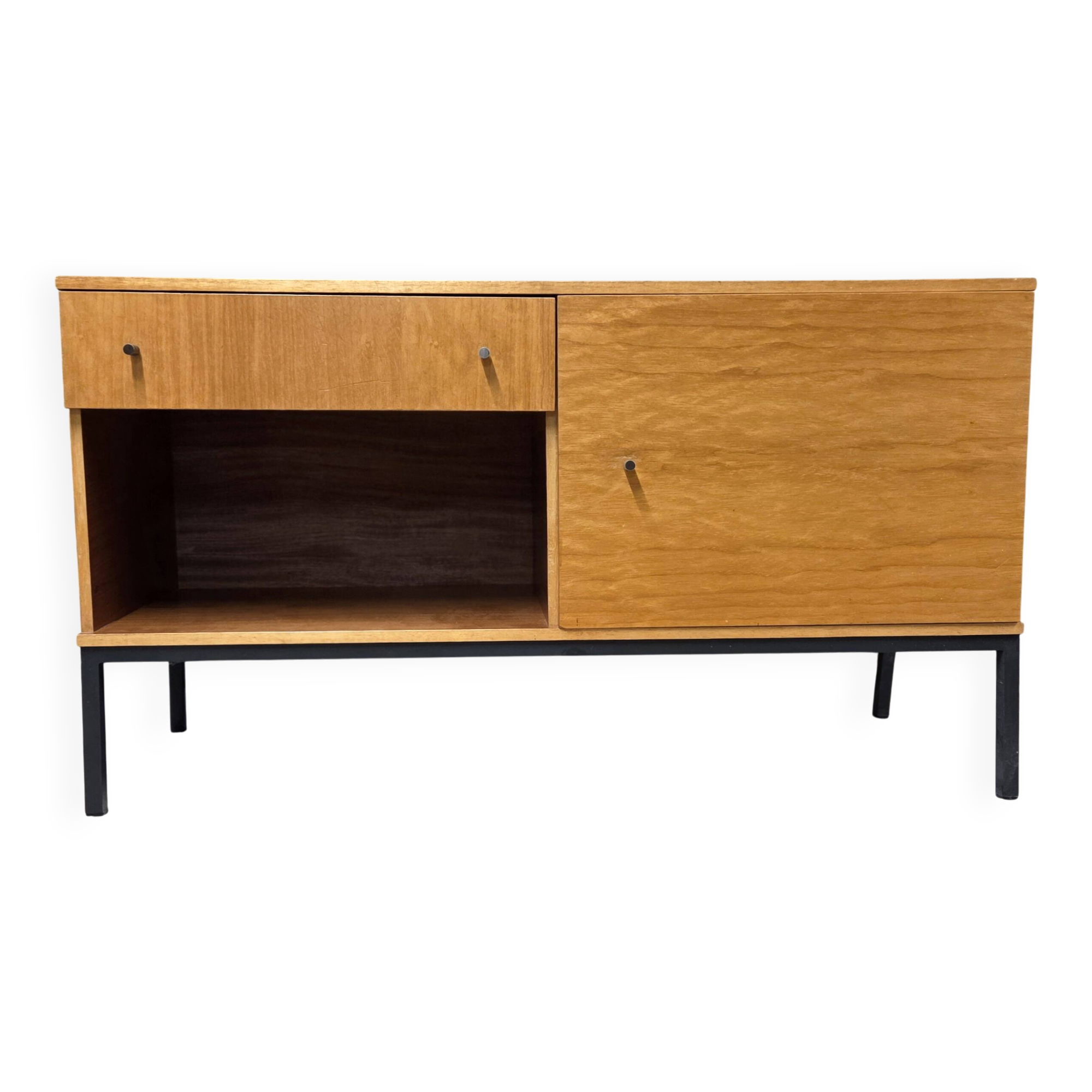 Small vintage sideboard on metal legs – 1960s/70s