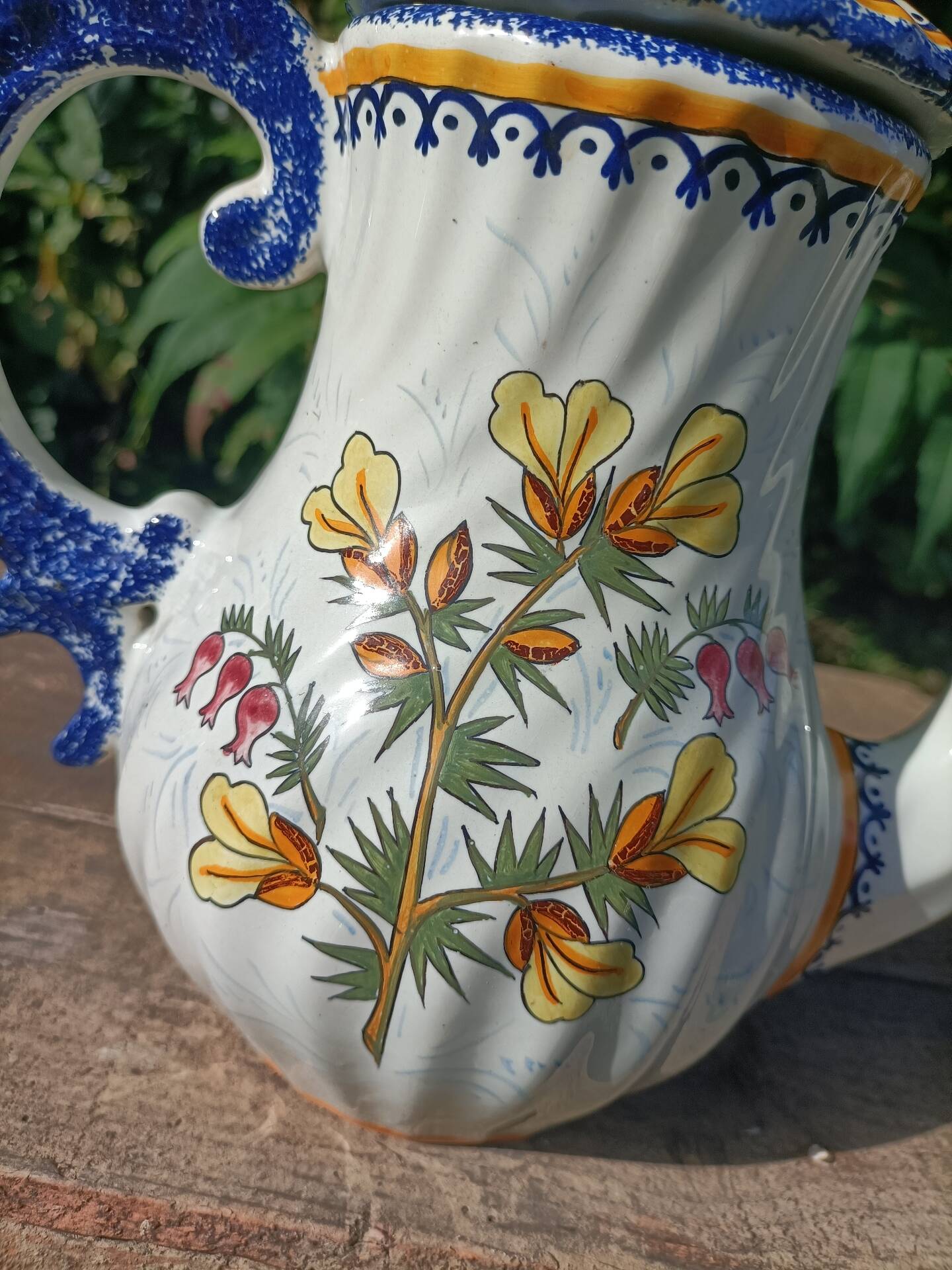 Henriot Quimper Teapot Sugar Bowl