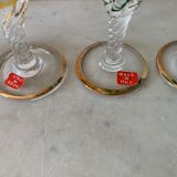 Murano multicolor liquor glasses