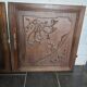 Paire de portes en bois sculpté en chêne