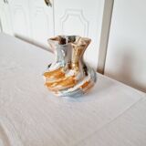 Deruta Crystal Vase by Nazareno Picciotti handcrafted in the 80s