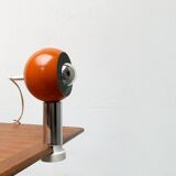 Mid-century space age magnetic clamp table or shelf lamp from the 1960s.