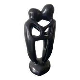 African statue in steatite representing 2 lovers GmBh