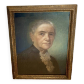 Portrait pastel encadré