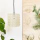 Vintage rotaflex octagonal diamond pendant light