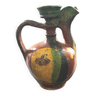 Multicolored ethnic jug