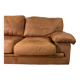 Roche-Bobois brown leather sofa