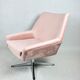 Pink swivel armchair, 1980s