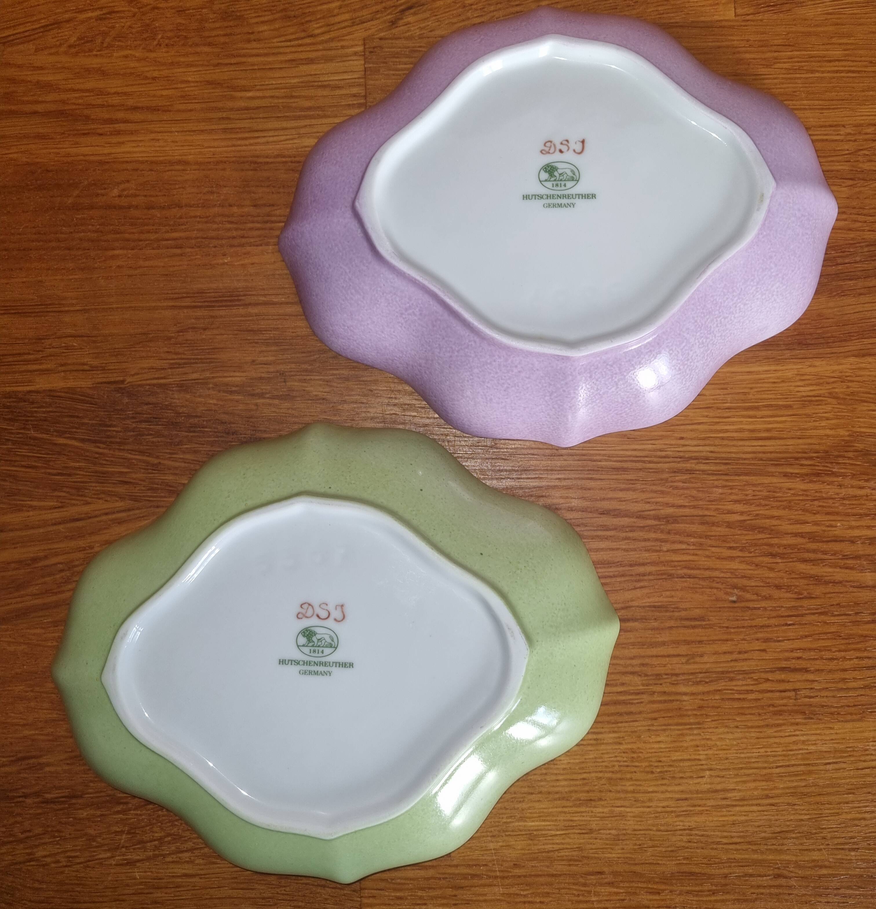 Ensemble de 2 raviers en porcelaine