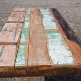 Teak table with 6 chairs