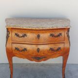 Louis XV chest of drawers in rosewood marquetry
