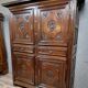 Louis XIII period four-door buffet in solid oak