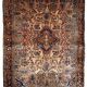 Handmade antique Persian Sarouk rug 3.4' x 5.3' (103cm x 161cm) 1920s -1B699