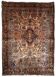 Handmade antique Persian Sarouk rug 3.4' x 5.3' (103cm x 161cm) 1920s -1B699