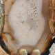 Owl on agate slice