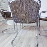 Cantilever chairs Series S by Gastone Rinaldi for Rima 1970s