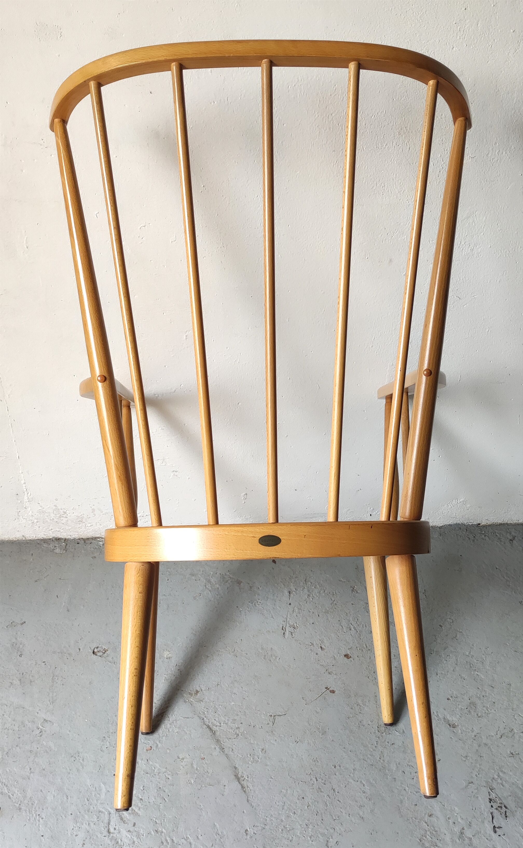Pair of Baumann fan armchairs