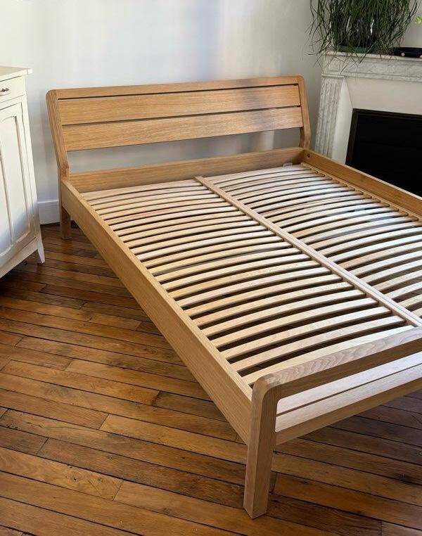 Bed Habitat Solid Oak 160x200 - Radius Collection - Designer Simon Pengelly
