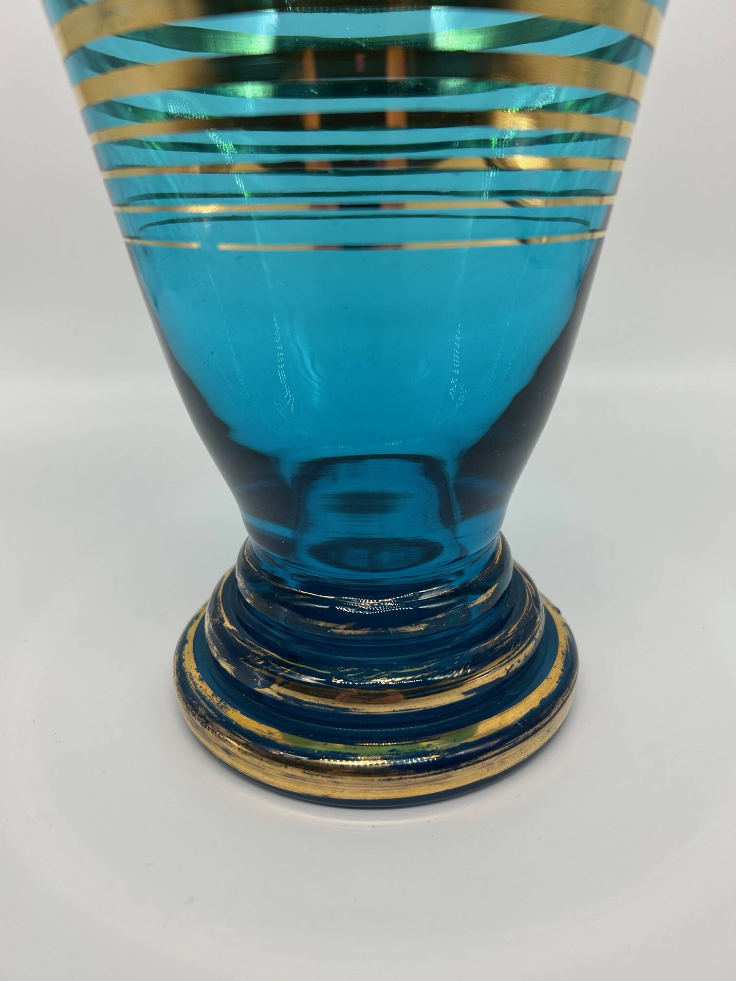 1950s glass vase