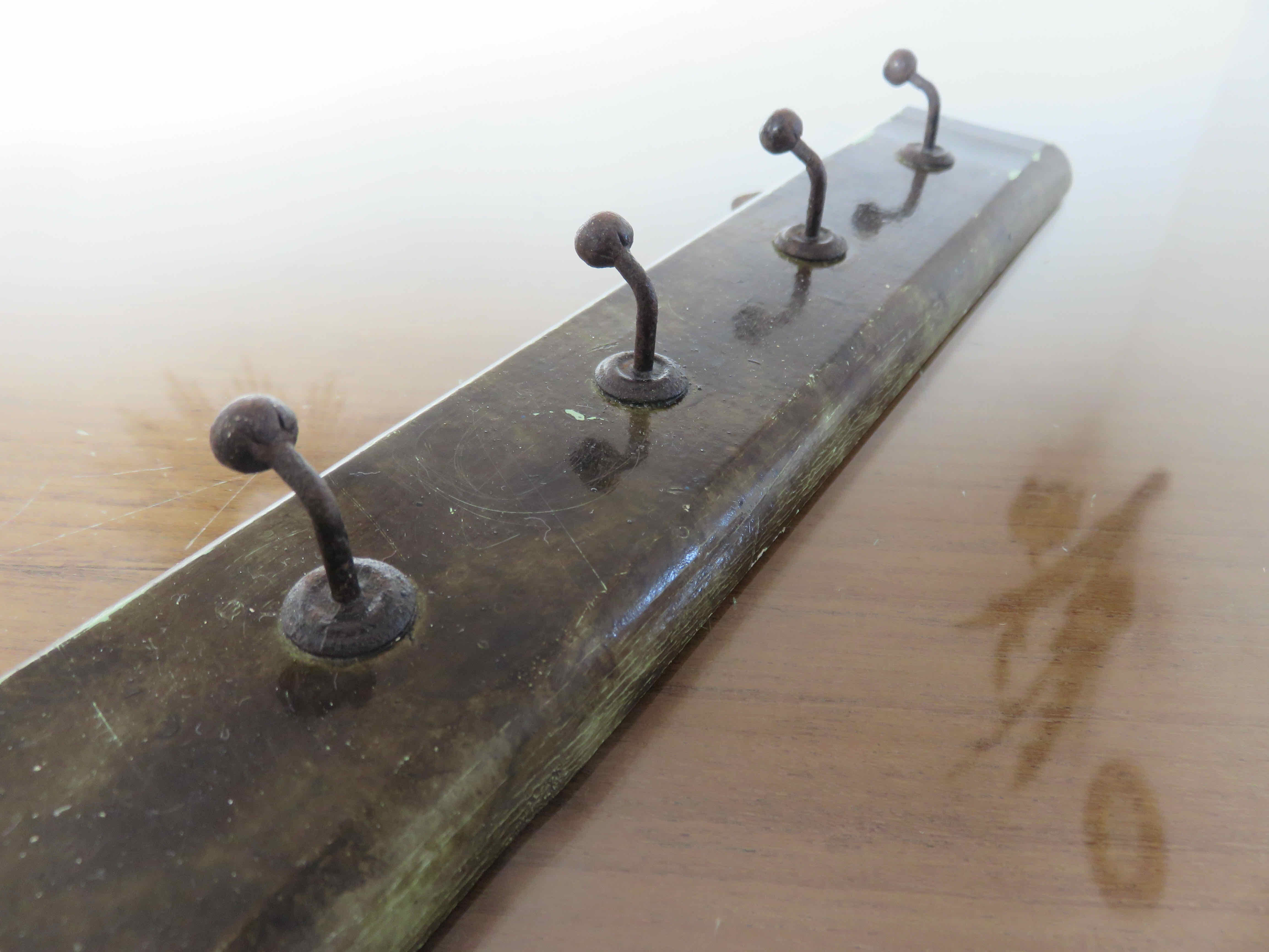 Wooden and metal tea towel door 30s 40