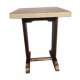 Art deco bistro table red tray
