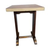 Art deco bistro table red tray
