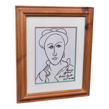 Contemporary Artisan Portrait Painting, in the Style of Henri Matisse