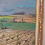 Vintage oil painting on canvas