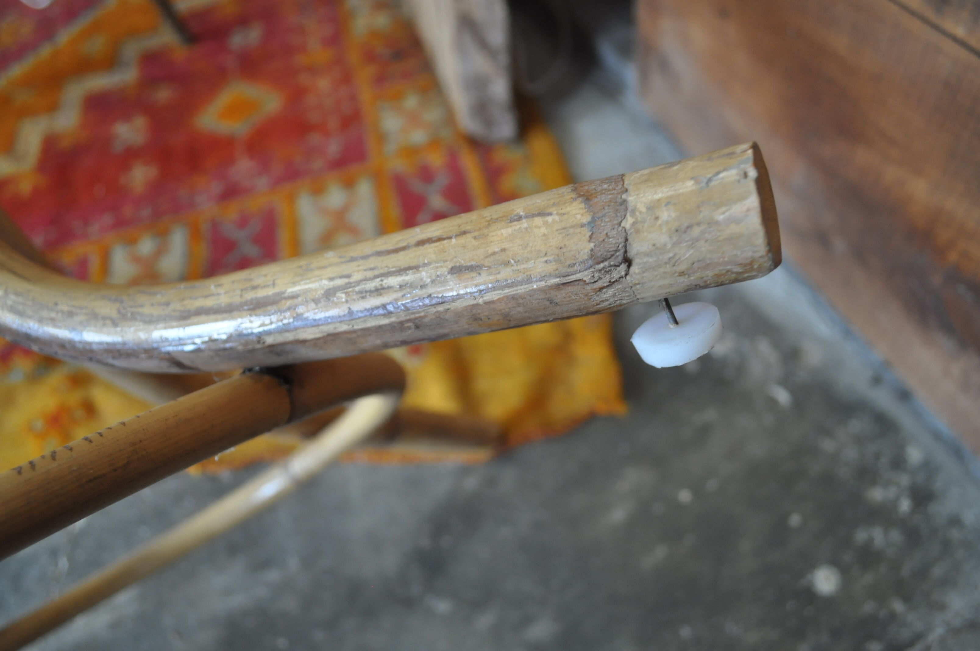 Coat rack rattan parrot