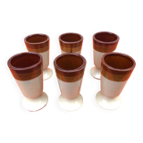 6 Mazagrans Basque Enamelled ceramic